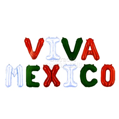 Globo metlico Viva Mexico para Fiestas Patrias